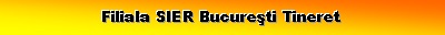 Filiala SIER Bucuresti Tineret
