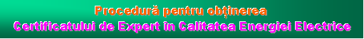 Procedura pentru obtinerea Certificatului de Expert - LPQIVES
